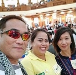 Prof. Sinining, Ms. Galos, and Ms. Loreen of Bohol Mango: AANI Mango Industry Association of the Philippines.
