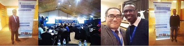 Professor Vicente Sinining and Mr. Costase Nsengiyaremye at the conerence.