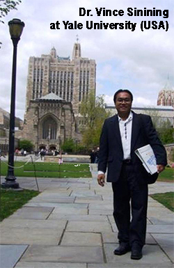 Prof. Sinining at Yale University, USA. 