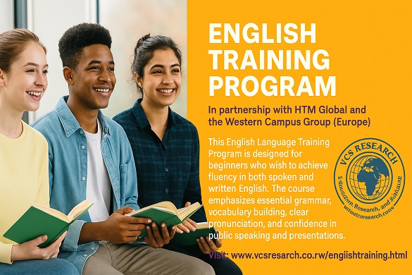 English Language Training Program by HTMA Global and Western campus group in Europe through VCS Research.