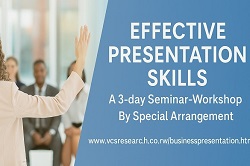 Effective Presentation Workshop at VCS Research.