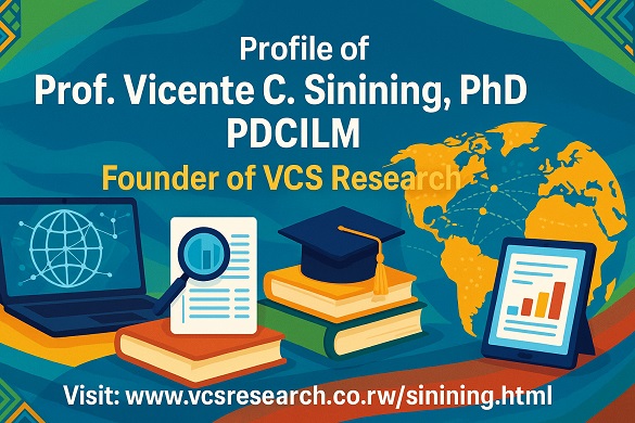 Profile of Prof. Vicente Sinining, founder of VCS Research.