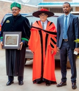 Prof. Vicente Sinining with Dr. Sina Gerard and Dr. Ernest Nyetera.